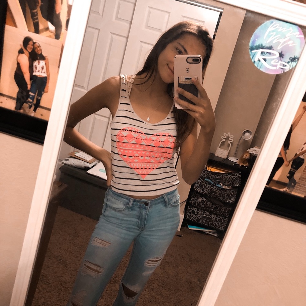 Striped Crop Tank